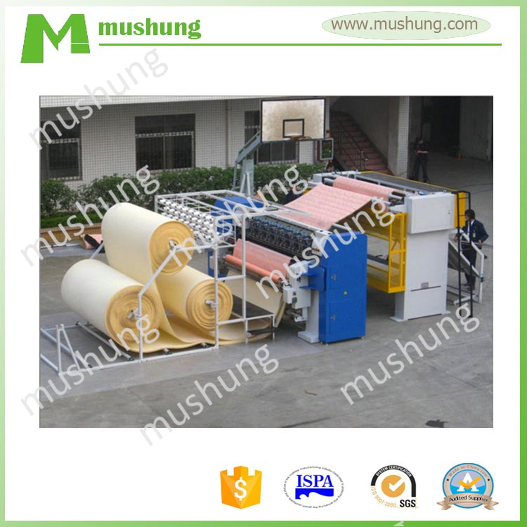 computer no shuttle multi needle quilting machine